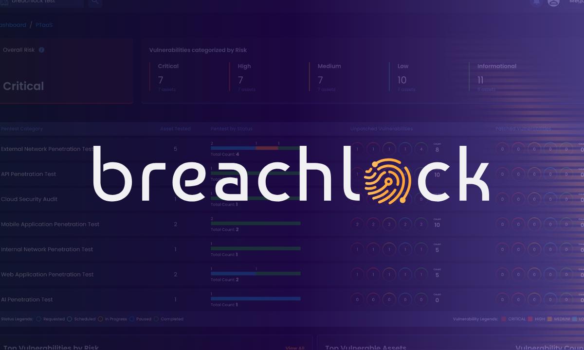 BreachLock Named Representative Provider for Penetration Testing as a Service (PTaaS) in New Gartner® Report